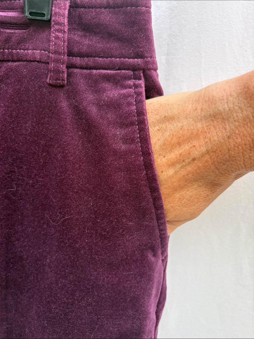 Talbots Plum Velvet Pencil Skirt - Picture 8 of 12